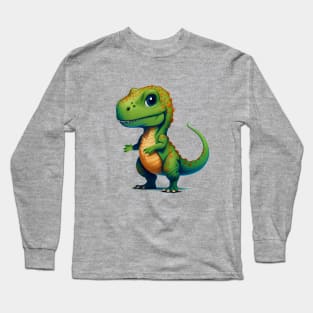 T Rex Dinosaur For Boys Kids Cute T-Shirt Long Sleeve T-Shirt